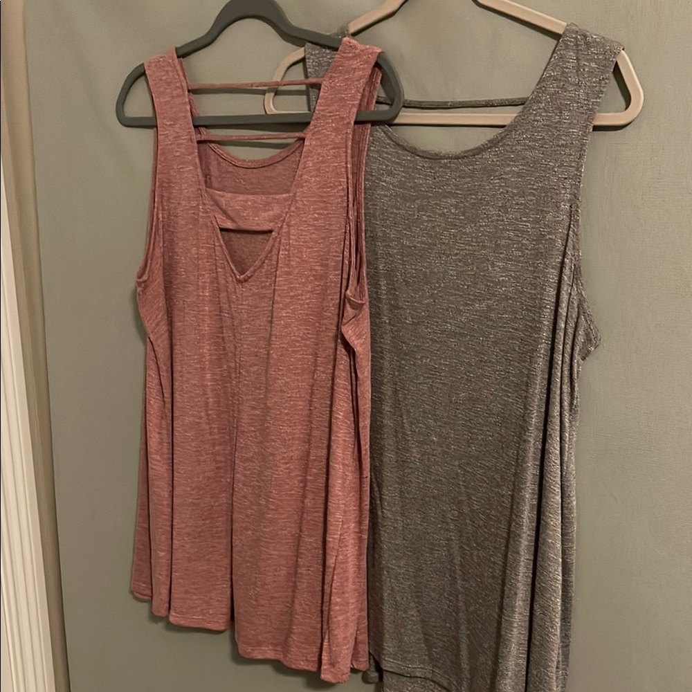 Bobeau Pink Sleeveless Relaxed Tank Top